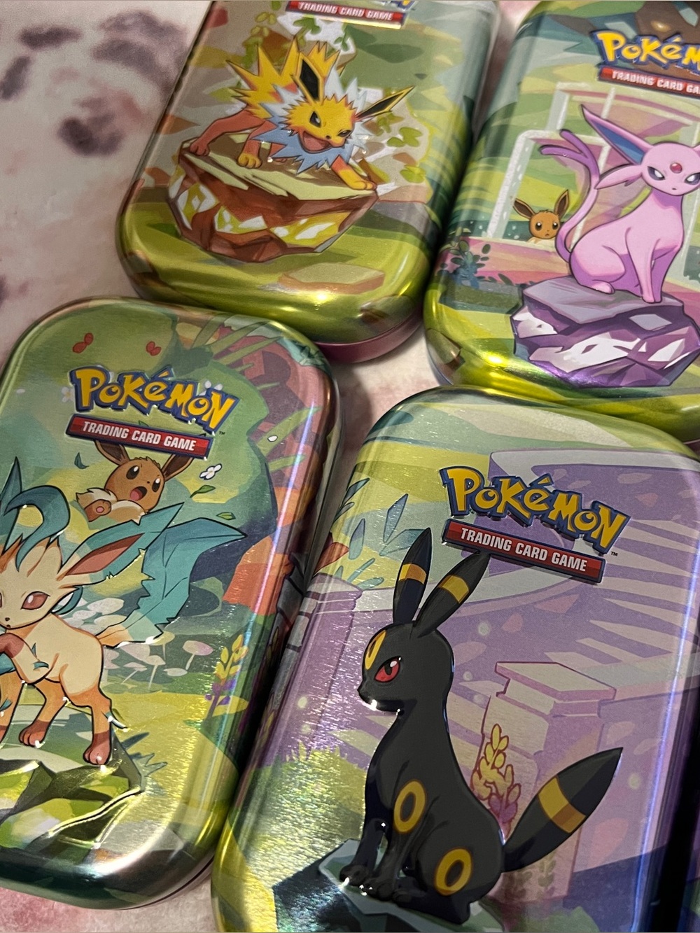 LIKE NEW Empty Pokemon Collectible Tin Set - Picture 2 of 4